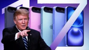 Read more about the article अमेरिका की धमकी भी नहीं रोक सकी एपल को, भारत में ही बनेगा iPhone; ट्रम्प की चेतावनी के बाद भी कंपनी ने मुनाफे को चुना!