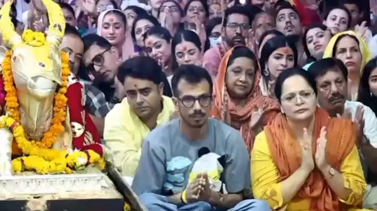 महाकाल की भस्म आरती में शामिल हुए क्रिकेटर युजवेंद्र चहल: नंदी हॉल में किया पूजन-अभिषेक, बोले- अद्भुत रहा अनुभव